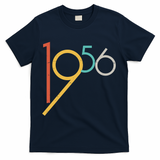 Retro Vintage Style 1956 70th Birthday T-Shirt - Navy