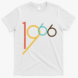 Retro Vintage Style 1966 60th Birthday T-Shirt - White