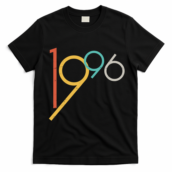 Retro Vintage Style 1996 30th Birthday T-Shirt - Black