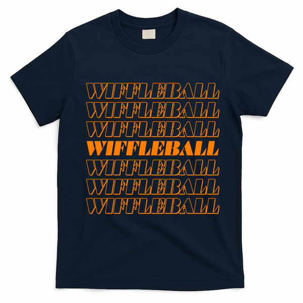 Retro Vintage Wiffleball  T-Shirt - Navy Blue