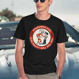 Reddy Kilowatt Electricity Will Kill You Vintage Black T-Shirt - Navy