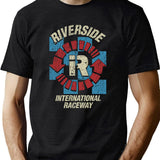 Riverside International Raceway 1957 Black T-Shirt - Green