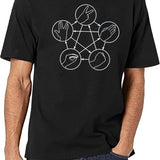 Rock Paper Scissors Lizard Spock Black T-Shirt - White