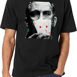 Rounders Movie Classic Movie Poker T-Shirt Pocket Aces Black T-Shirt - White