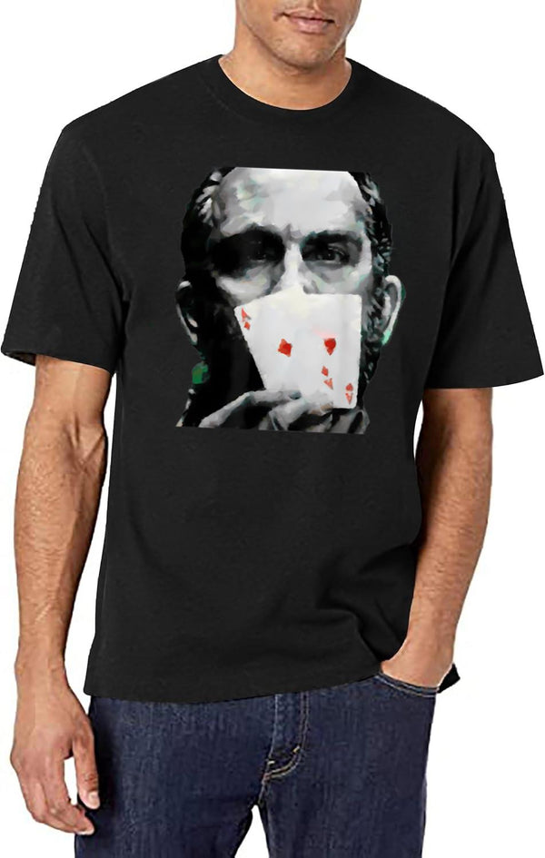 Rounders Movie Classic Movie Poker T-Shirt Pocket Aces Black T-Shirt - White