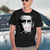 Rounders Movie Classic Movie Poker T-Shirt Pocket Aces Black T-Shirt - Navy