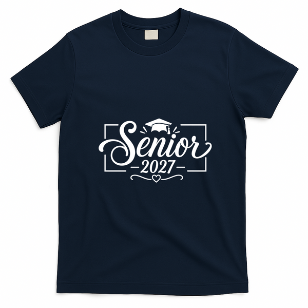 Senior 2027 T-Shirt - Navy Blue
