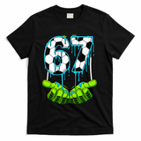Soccer 6-7 Six Seven Gen Alpha Meme Drip T-Shirt - Black
