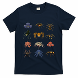Spider Animal Gifts Black Short Sleeve  Tarantula Arthropod Spider For Arachnid T-Shirt - Navy Blue