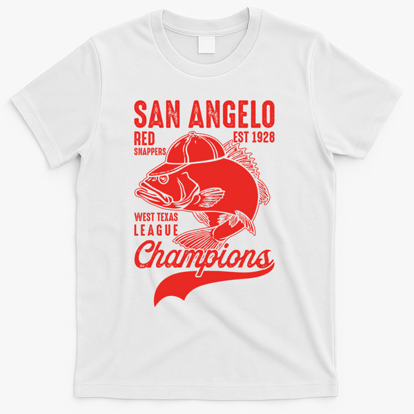 San Angelo Red Snappers West Texas League Champions T-Shirt - White