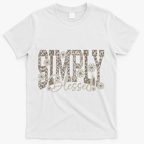 Simply Blessed Camo T-Shirt - White