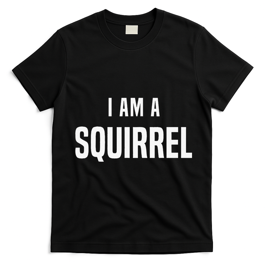 Squirrel Costume Easy Simple Halloween Costumes T-Shirt - Black