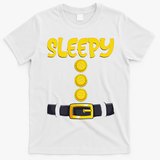 Sleepy Dwarf Halloween Costume Funny Gift Idea Sleepy Dwarf T-Shirt - White