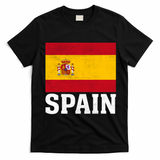 Spain Flag Spaniards And Travelers T-Shirt - Black