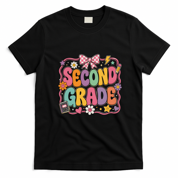 Second Grade Back To School Gift T-Shirt - Black