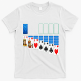 Solitaire Game Costume Board Games Halloween Costume Gift T-Shirt - White