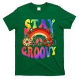 Stay Groovy Peace Sign Halloween T-Shirt - Green