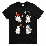 Spooky Ghost Sport Halloween T-Shirt - Black