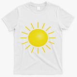 Sun Halloween Costume Funny Halloween T-Shirt - White