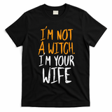 Spooky Halloween Couple Costume Witchy Love T-Shirt - Black