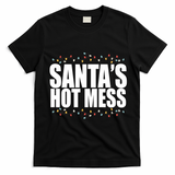 Santas Hot Mess T-Shirt - Black