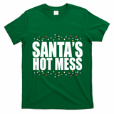 Santas Hot Mess T-Shirt - Irish Green