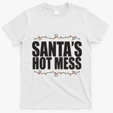 Santas Hot Mess T-Shirt - White