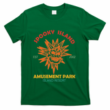 Spooky Island Est 2002 Amusement Park Island Resort T-Shirt - Green