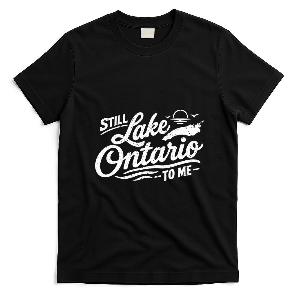 Still Lake Ontario To Me T-Shirt - Black