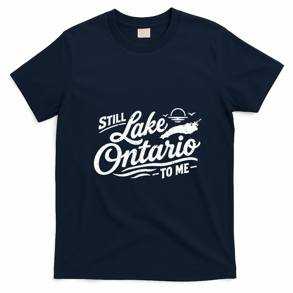 Still Lake Ontario To Me T-Shirt - Navy Blue