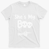 She’S My Boo Skull Face T-Shirt - White