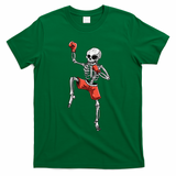 Skeleton Muay Thai Halloween Kickboxing MMA Fighter Costume T-Shirt - Irish Green