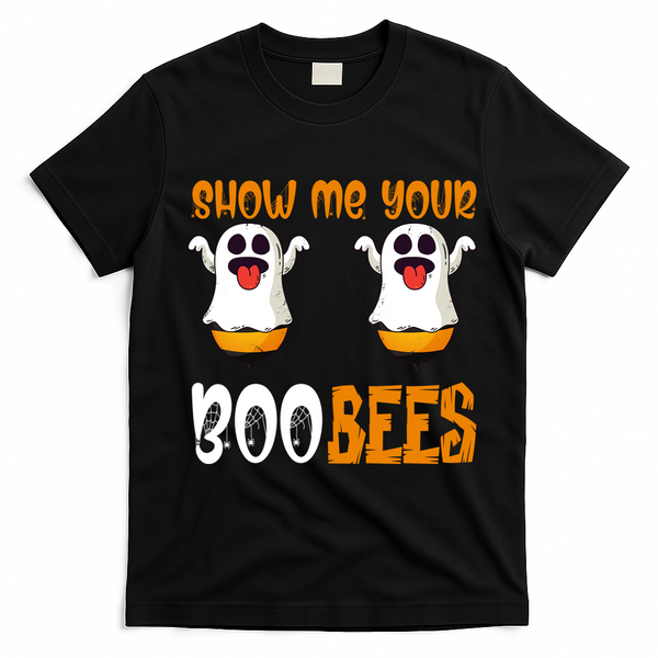 Show Me Your Boo Bees Matching Couples Halloween Costume Cute Gift T-Shirt - Black
