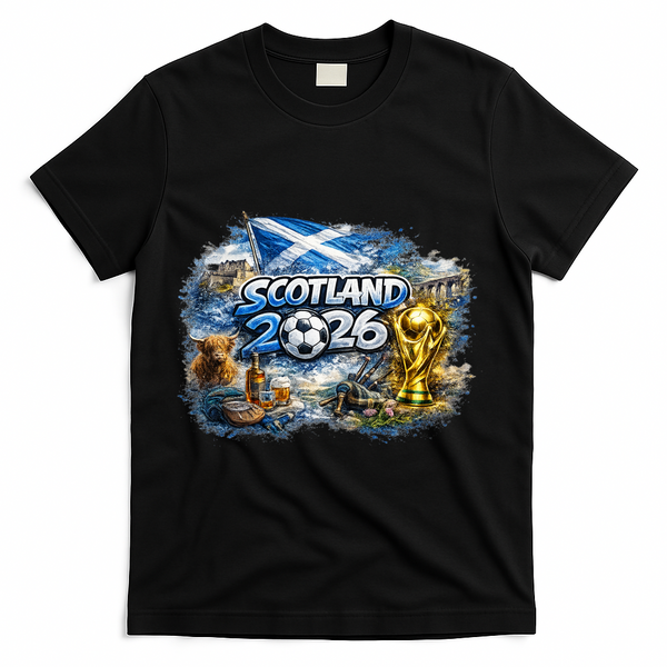 SCOTLAND North America Soccer Tournament 2026 T-Shirt - Black