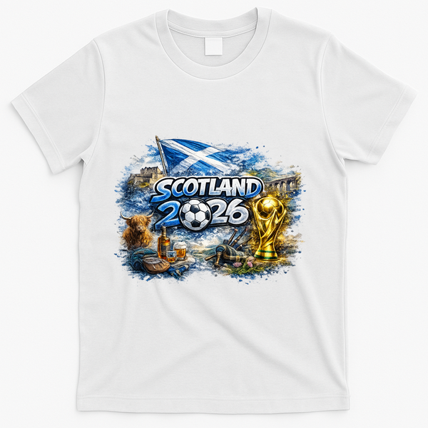 SCOTLAND North America Soccer Tournament 2026 T-Shirt - White