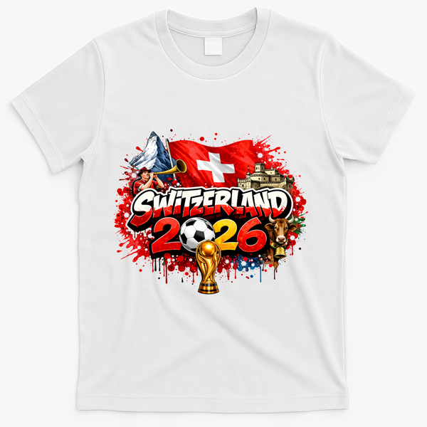 SWETZELAND North America Soccer Tournament 2026 T-Shirt - White