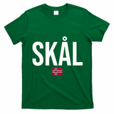 Skal Norwegian Phrase Saying Gift Cheers In Norway T-Shirt - Irish Green
