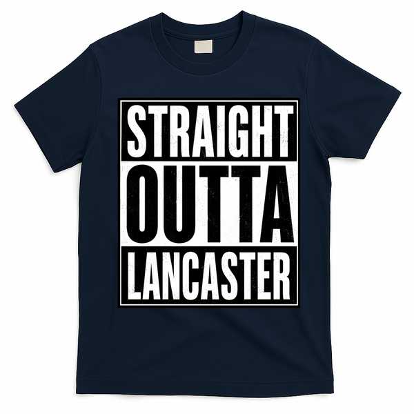 Straight Outta Lancaster T-Shirt - Navy Blue