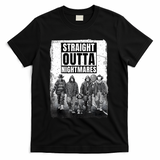 Straight Outta Nightmares Horror Halloween Scary T-Shirt - Black
