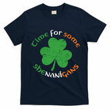 St Patrick's Day Time For Some Shenanigans T-Shirt - Navy Blue