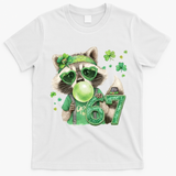 St Patrick’s Day 67 Raccoon Viral Meme T-Shirt - White