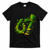 Six Seven 67 St Patricks Day Funny Saint Paddy's 6-7 T-Shirt - Black