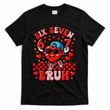 Six Seven 67 Meme Cool 6-7 Valentines Day T-Shirt - Black