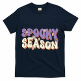 Spooky Season Cute Halloween Vibe Gift T-Shirt - Navy