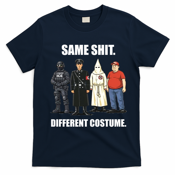 Same Shit Different Costume Anti ICE T-Shirt - Navy Blue