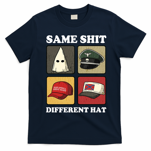 Same Shit Different Hat T-Shirt - Navy Blue