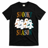 Spooky Season Halloween Ghost Festive T-Shirt - Black