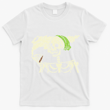 Smoking Skeleton Joint Funny Weed Pot 420 Cannabis Halloween T-Shirt - White