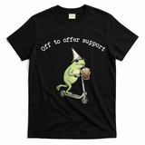 Support Staff Paraprofessional Back To School Frog Iced Coffee T-Shirt - Black