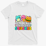 Squishy Squishies Squish Squad Cute Funny T-Shirt - White